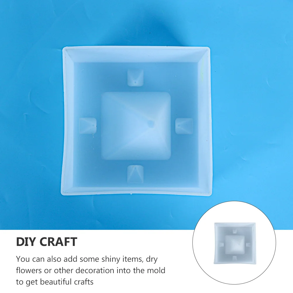 

1pc Pyramid Silicone Mold Diy Casting Craft Decorative Ornament Demolding Flexible Gift Making Molds Pyramid Mold For Jewelry