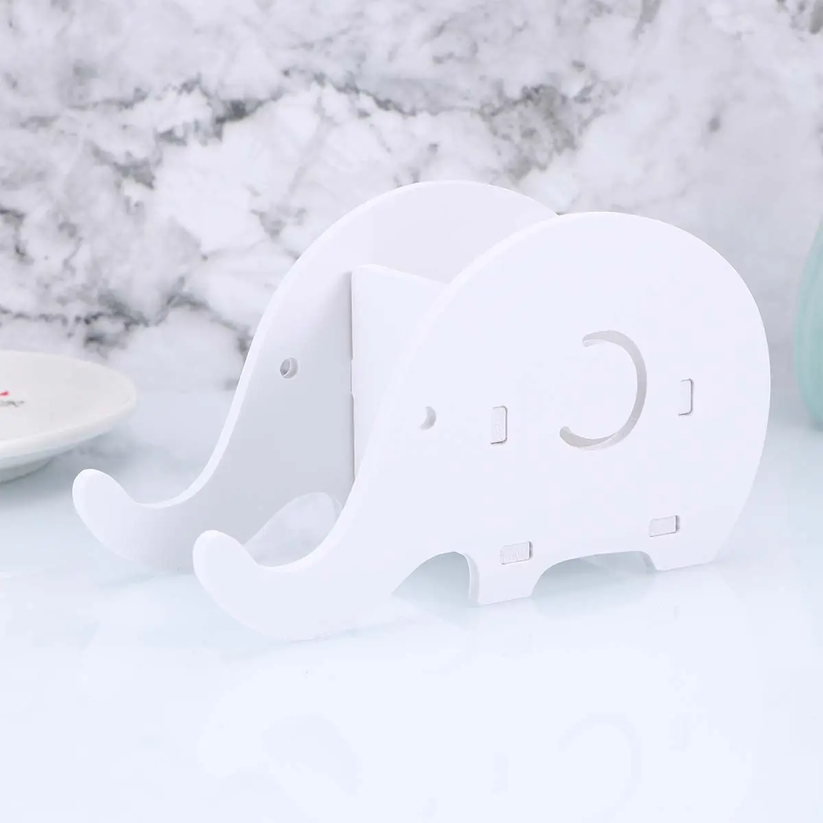 

Деревянная подставка для ручек в форме слона, коробка для хранения карандашей, подставка для мобильного телефона, настольный органайзер, мультяшный органайзер для ручек в виде слона, декоративный