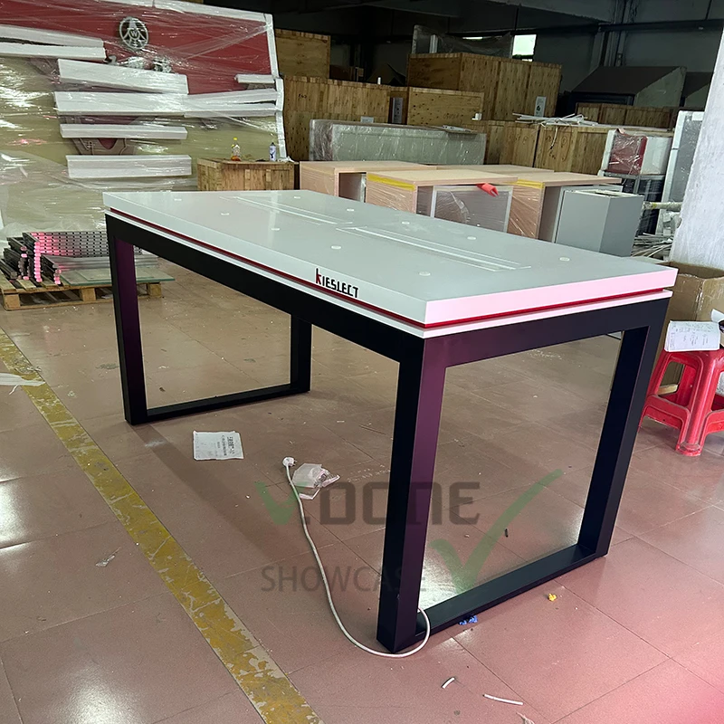 custom.Modern Mobile Phone Shop Counter Display Retail Cell Phone Displays Showcase Factory Custom Accessories Display Counter F