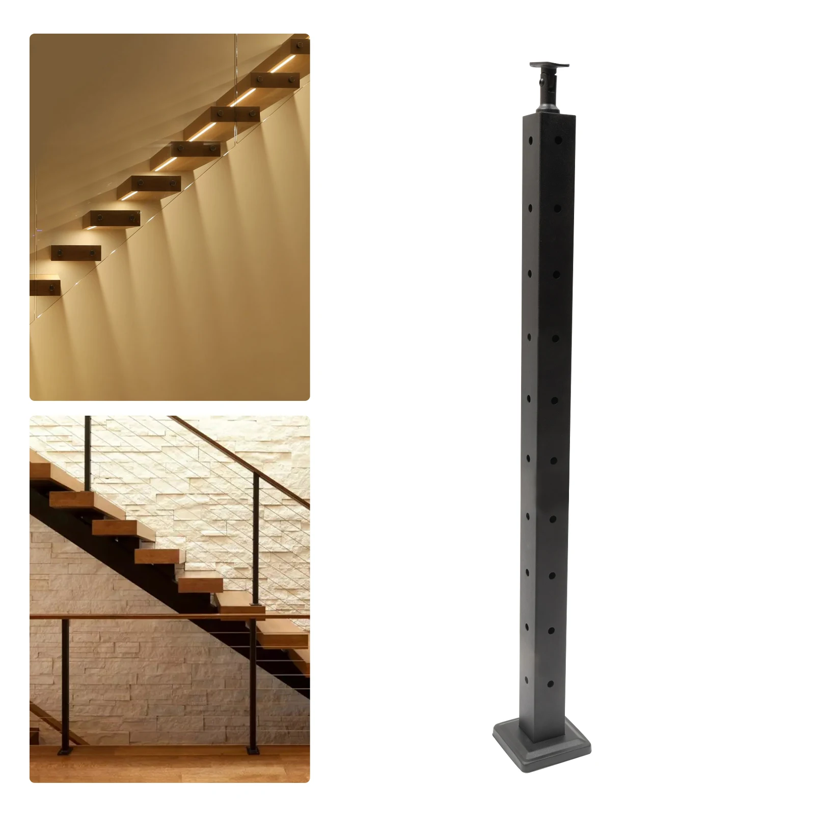 Cable Railing, 304 Stainless Steel, 36 Inches, Pre-Drilled Holes, Load-Bearing (220 lbs), Corrosion-Resistant for All Environmen