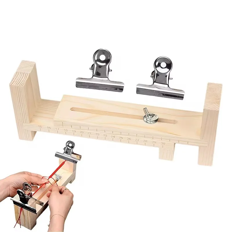 

2026New Diy Bracelet Red Rope Solid Wood Braiding Frame Handmade Fixed Tools Braided Rope Artifacts Fixed Plate
