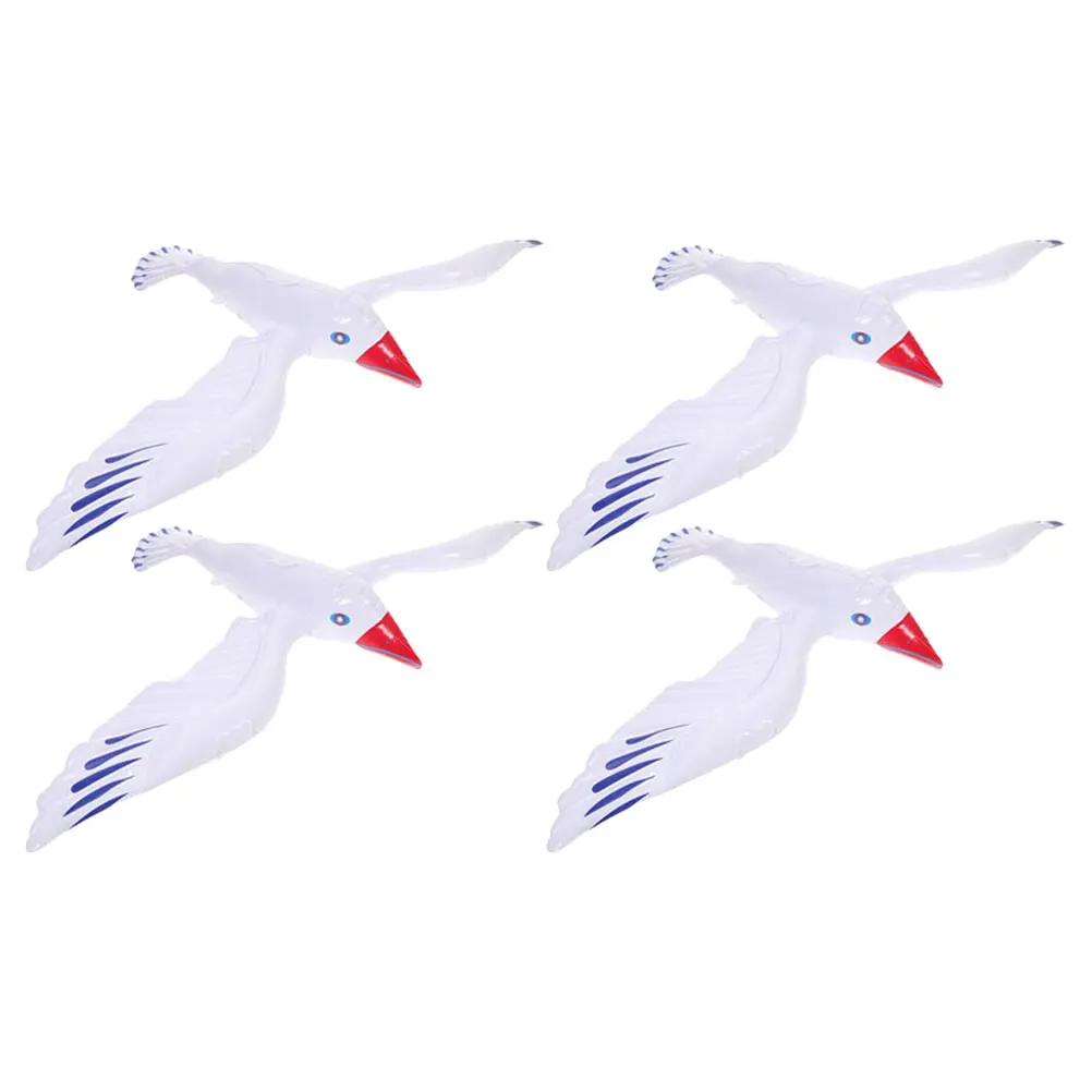 4 pezzi gonfiabili gabbiano palloncino d'acqua gonfiabili forniture palloncini animali oceano uccello festa in pvc bambino