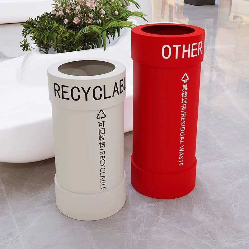 Creative classification Personalized high-value trash can Indoor and outdoor large-capacity commercial camping Industrial wind t