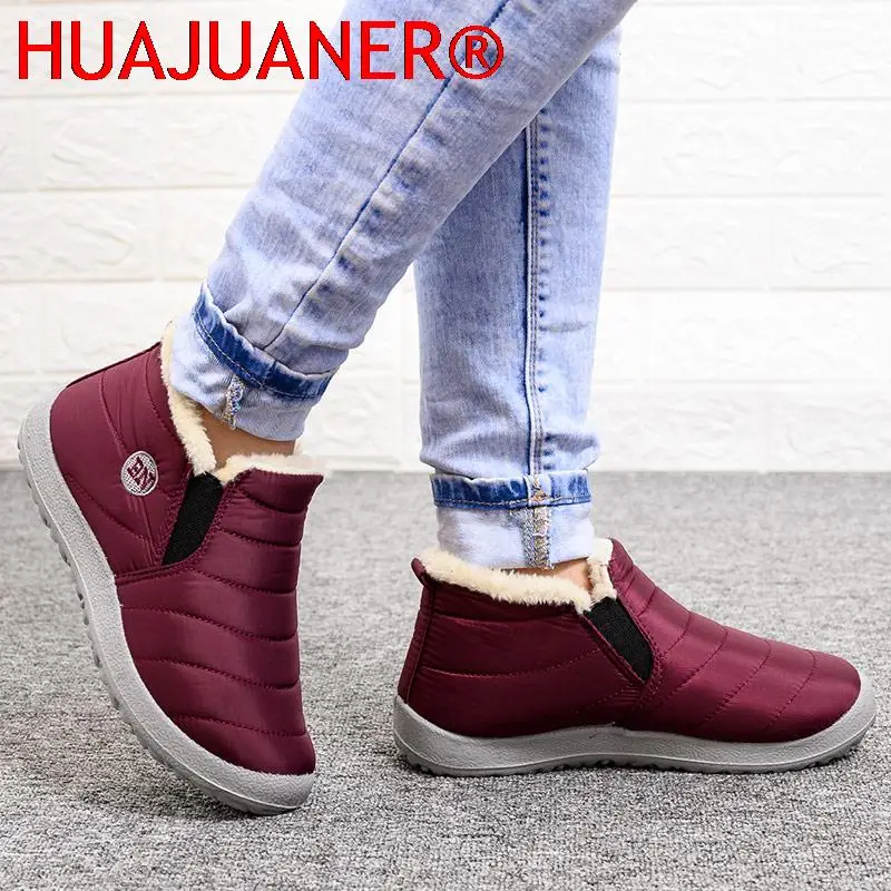 Women Boots 2025 Winter Boots Round Toe Winter Shoes Woman Keep Warm Snow Botas De Mujer Lightweight Ankle Boots Winter Sneakers