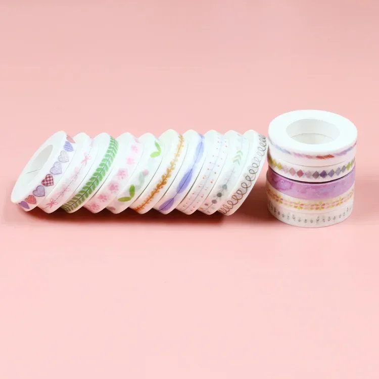 10M Divider Cute Kawaii Washi Tape Set Journal Supplies Masking Tapes Washy Organizer Washitape Pastel Korean Stationery