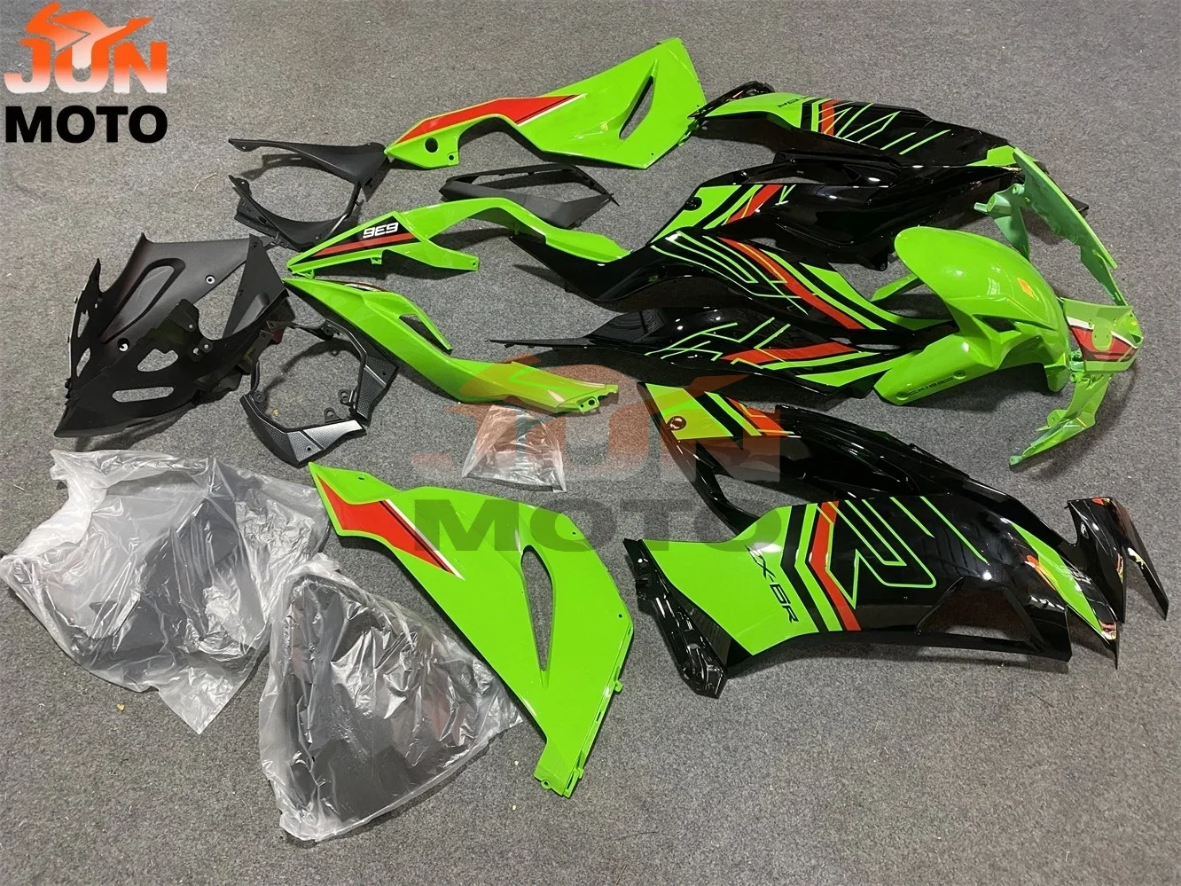 JUN Fit For Kawasaki ZX6R ZX-6R 636 2019 2020 2021 2022 Bodywork Shell Custom New ABS Motorcycle Fairings Kit