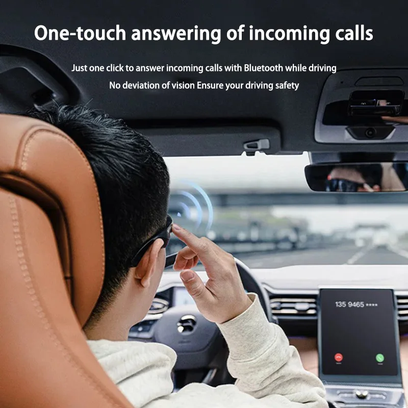النظارات الذكية سماعات بلوتوث M6Pro النظارات الشمسية التكنولوجيا السوداء العظام التوصيل في الهواء الطلق ركوب الدراجات القيادة طويلة المدى جديد