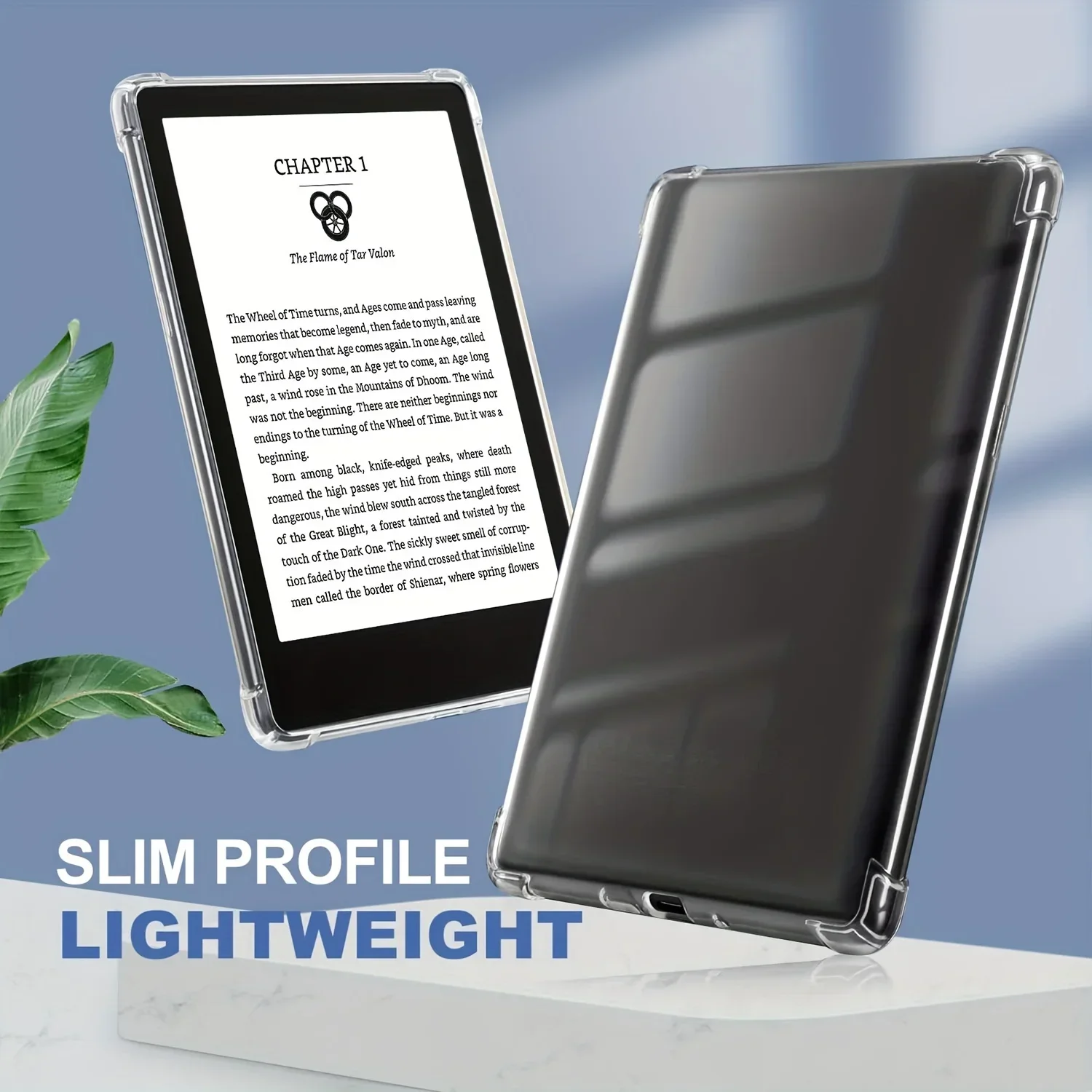 Ultra Slim TPU Soft Cover with TPU Back Cover – Clear HD Case for Kindle Paperwhite 6 5 4 3 2 1 and Kindle 11th/10th Generation