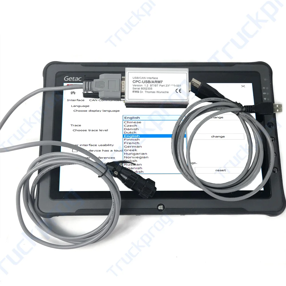 

Getac tablet TruckCom BT Service Bases for Toyota BT truckcom Usb Can Interface Cpc-Usb Arm7 Forklift truck diagnostic tool