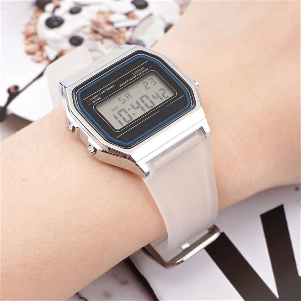 Strap for Casio F-91W F-84 F-105/108 A-158/168 AE-1200/1300 Men Women Colorful TPU Silicone Watch Band Bracelet Accessories 18mm