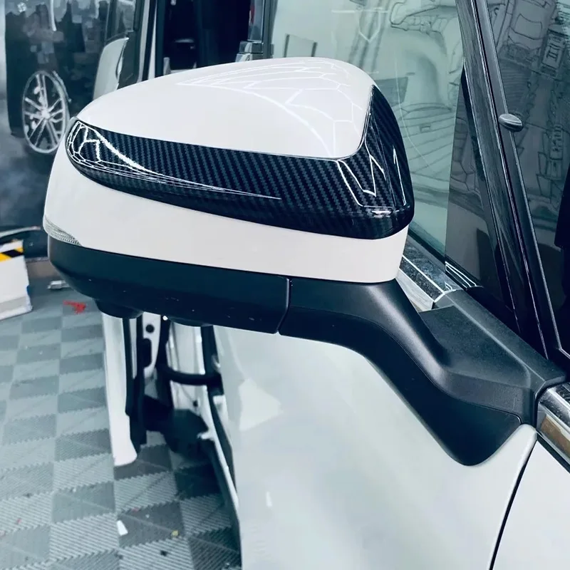 

Для Toyota Alphard Vellfire 40 серия 2023 2024 ABS углеродное волокно полоса для зеркала заднего вида декоративная крышка отделка рамка аксессуары