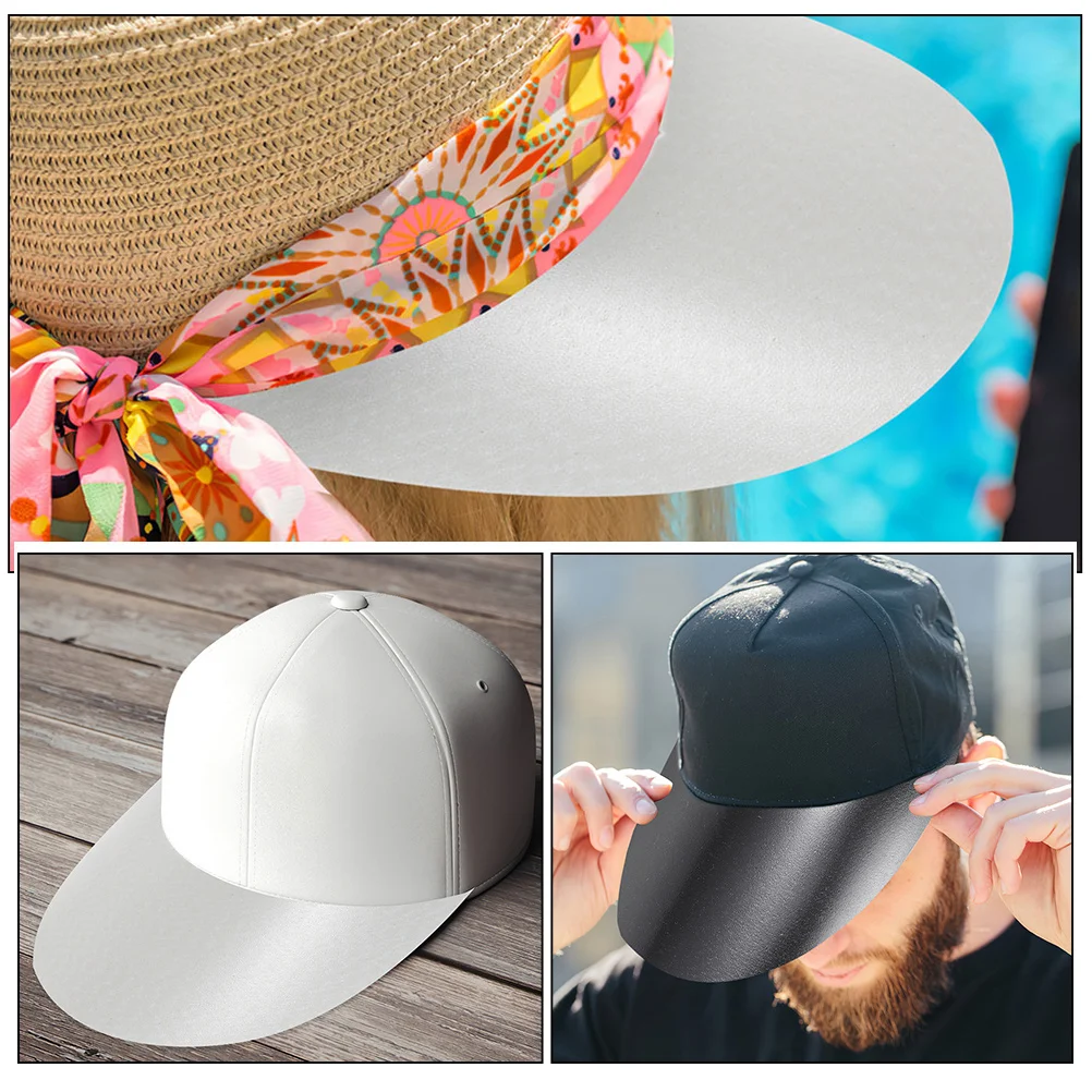 

20pcs Plastic Hat Brim Sunshade Insert Replacement For Baseball Cap Outdoor Hat Visor Uv Proof Brim Accessories Cap Shaper