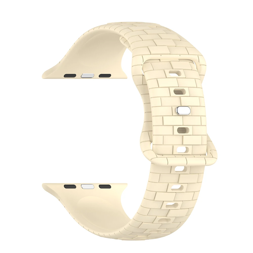 

Brick Pattern Strap For Apple Watch 44mm 45mm 40mm 41mm 42-38mm 45mm sport bracelet iwatch series 8 7 6 5 4 3 SE 9 Ultra 2 49mm