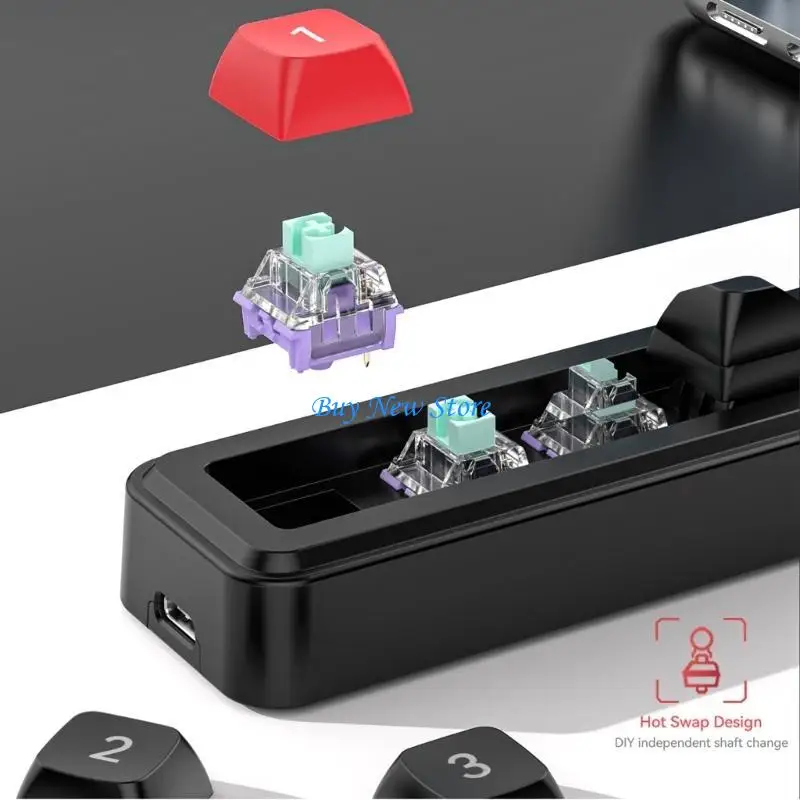 

20CE 4 Mechanical Gaming Keyboard Hot Swap Keypad for Efficient Typing and Gaming