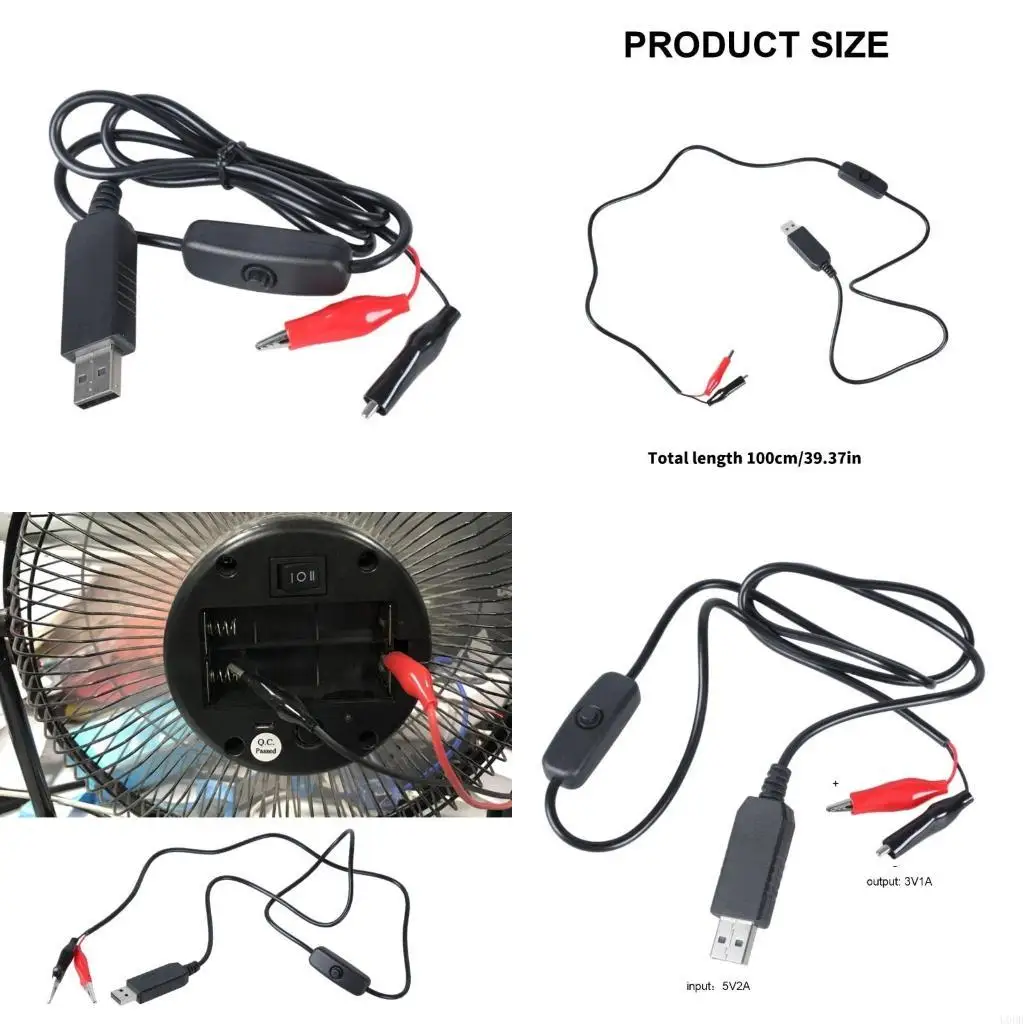 5V Usb Male To Clip…