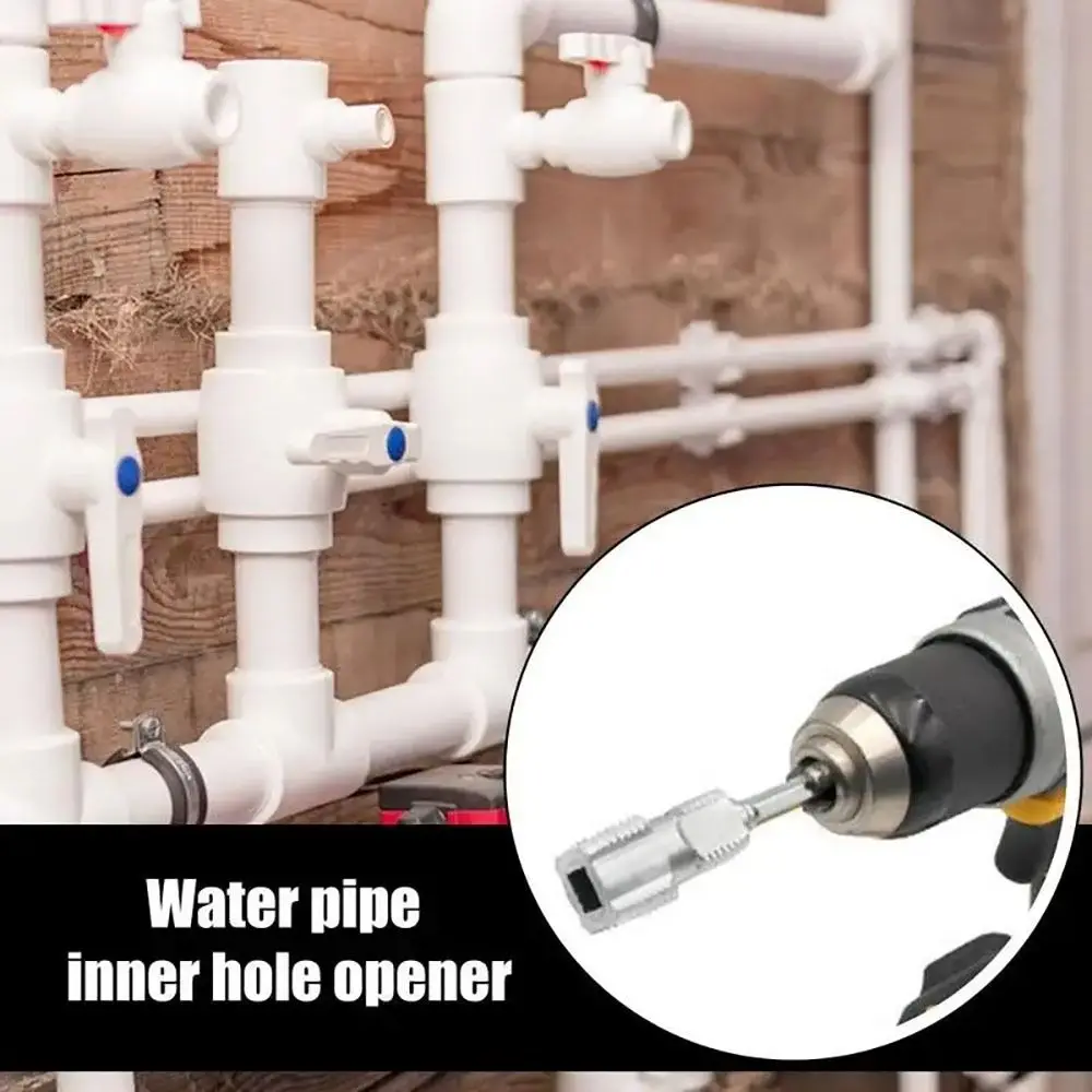 

1Pcs Inner Threading PVC Pipe Threader Aluminium G1/2 G3/4 Threading Tool 6.35mm Shank Detachable Thread Maker Tool