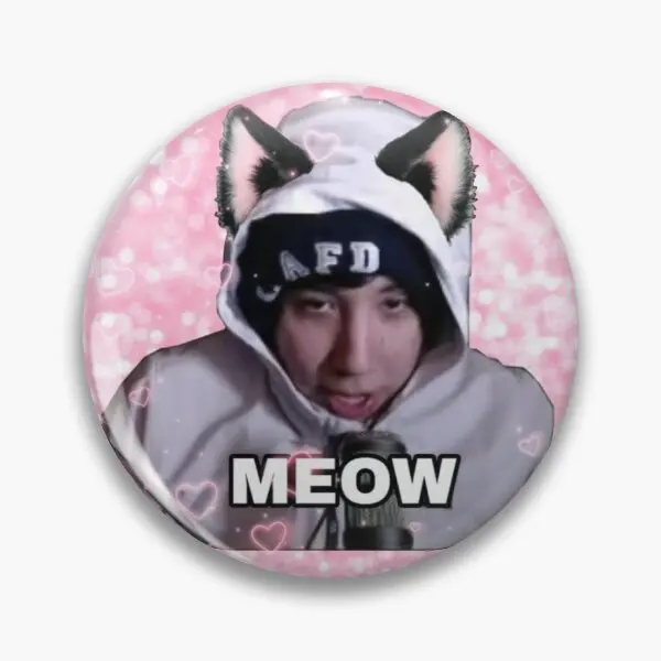 Quackity Catboy Meow Soft Button Pin Gift Hat Women Lover Badge Cartoon Decor Jewelry Collar Cute Clothes Fashion Metal Brooch
