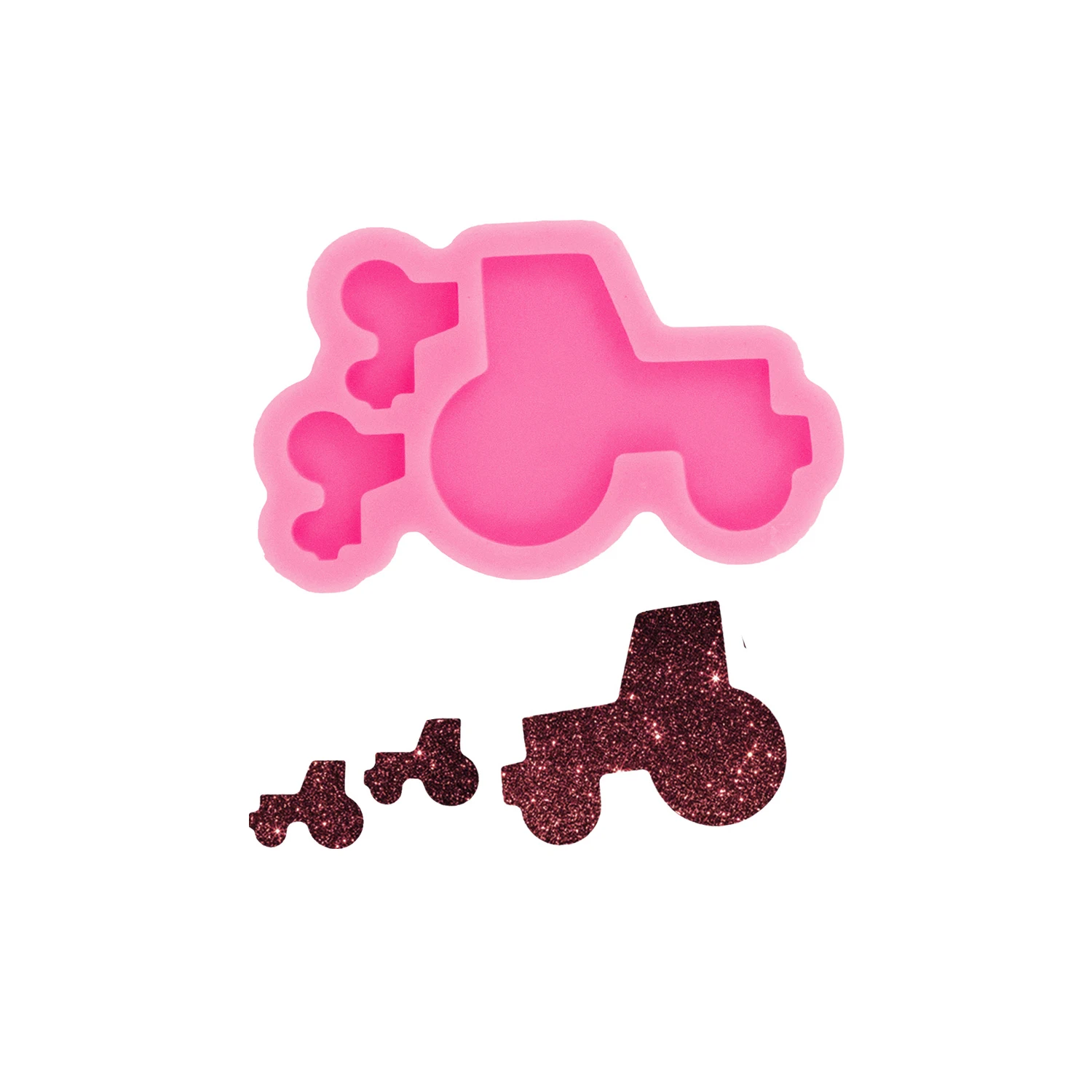 Pendant Silicone Truck Mold Epoxy Resin car Mould For DIY Ornaments Keychain Necklace Charms Epoxy Resin Crafts