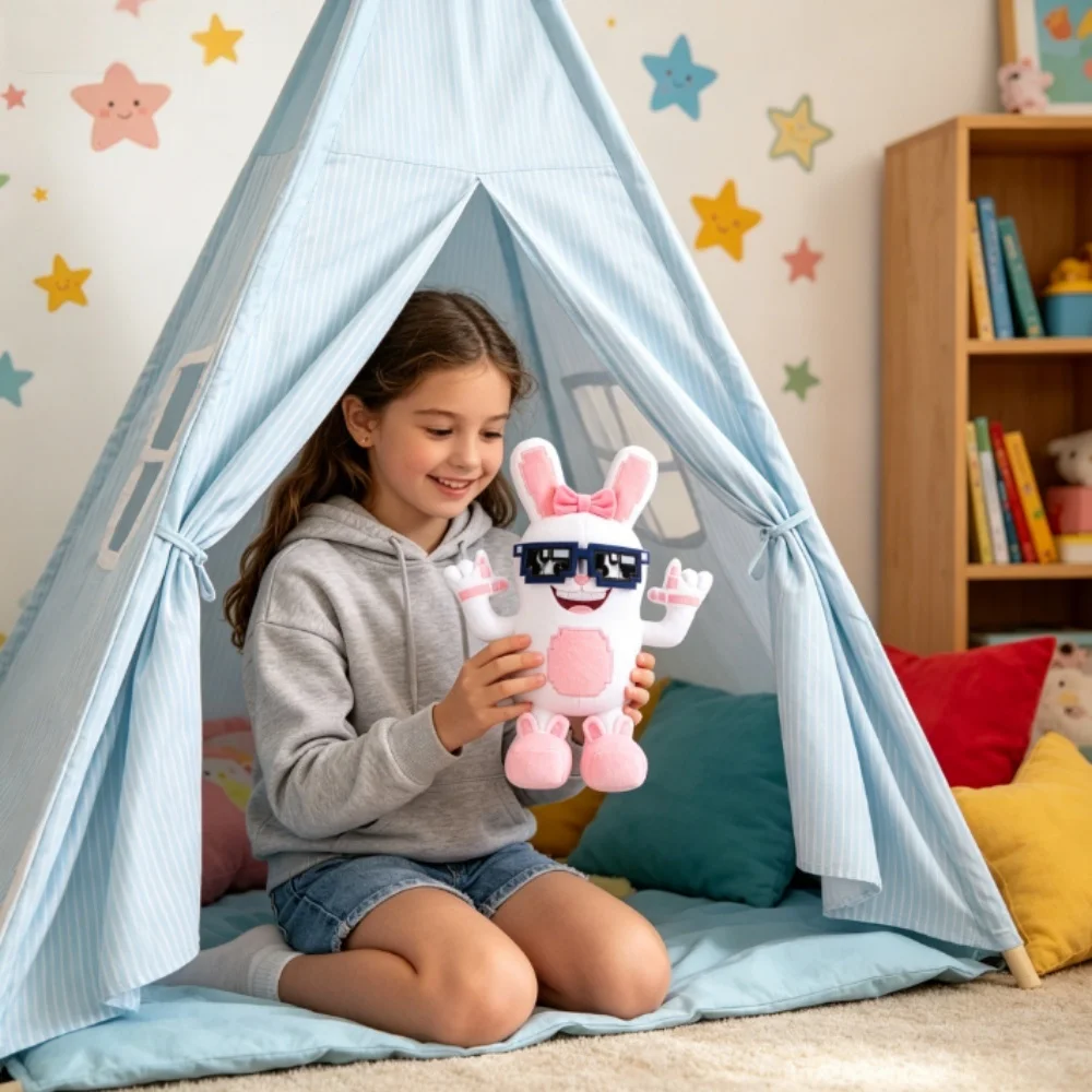 

В наличии: Плюшевая кукла Boppin Bunny Sahur Steal A Brainrot, милая аниме-игрушка, подарок на день рождения и Рождество