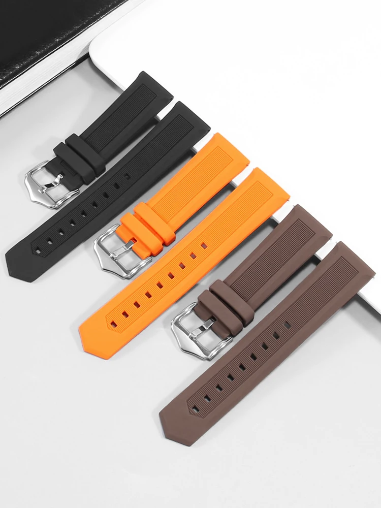 

Suitable for Seven Friday Silicone Strap Q1 M1 M2 Black Waterproof Rubber Butterfly Buckle Watch Chain 28mm