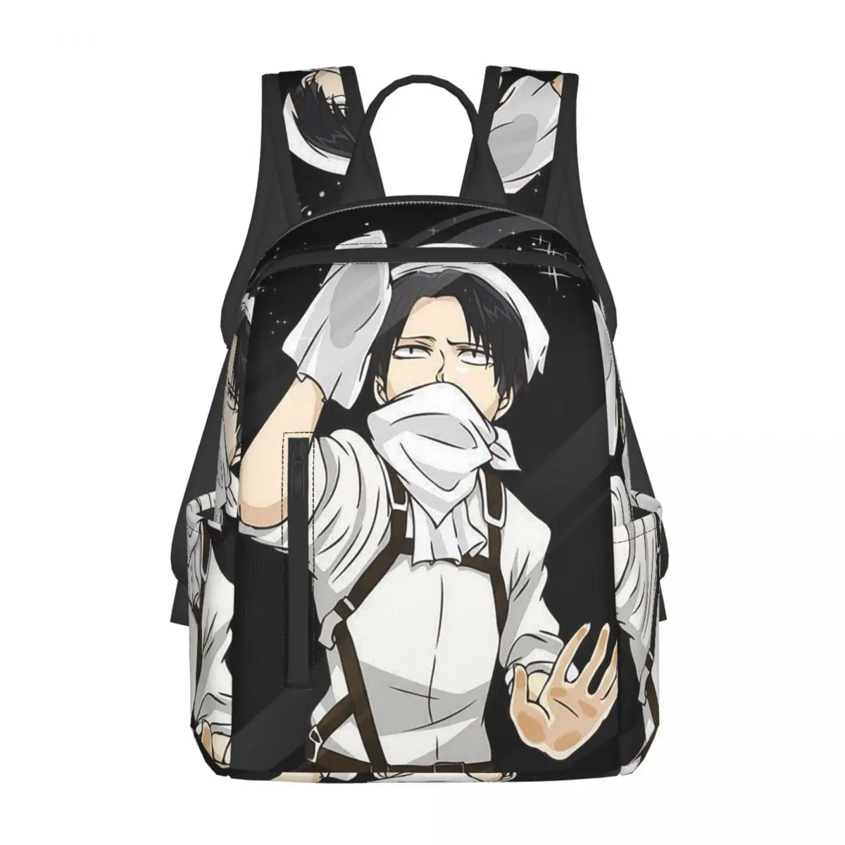 進撃の巨人マンガ-エルウィン・スミス-アニメバックパック-デイパック-大容量ブックバッグ-スクールバッグ-ショルダーバッグ-メンズ-レディース