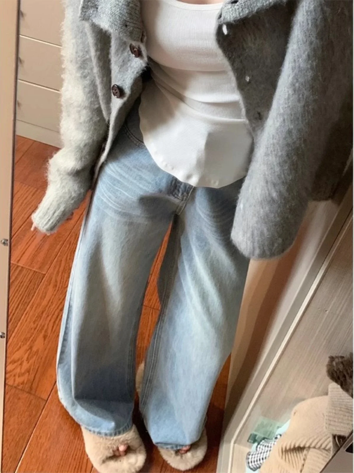 ジャン レディース パンツ 女性服 プラスサイズ ビッグサイズ カービーフィギュア 女性 デニム ファッション 快適 ベーシック シンプル 日常