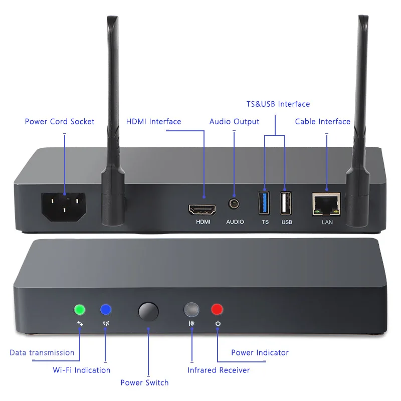 HD wireless display mirroring devices screen sharing ror classroom and meeting room