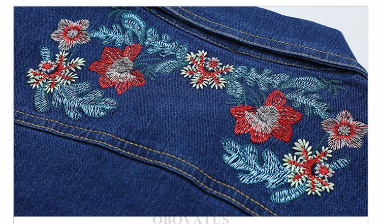 Modisches Kinder-Mädchen-Denim-2-Teiler-Set: Jacke und Jeans mit Blumenstickerei, Vintage-Frühlingskleidung für Kinder – Detail 9