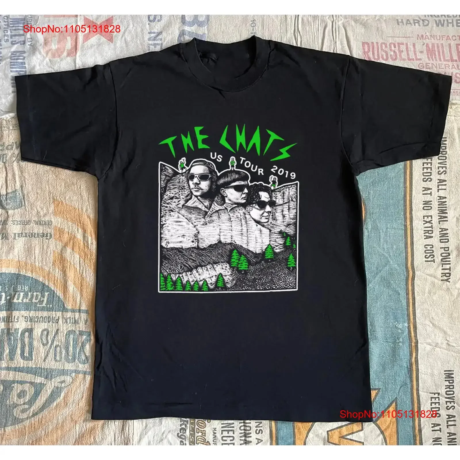 Nueva camiseta The Chats US tour 2019 negra, fan de todas las tallas KK259, ropa de diseñador lavada vintage, ropa de calle Unisex