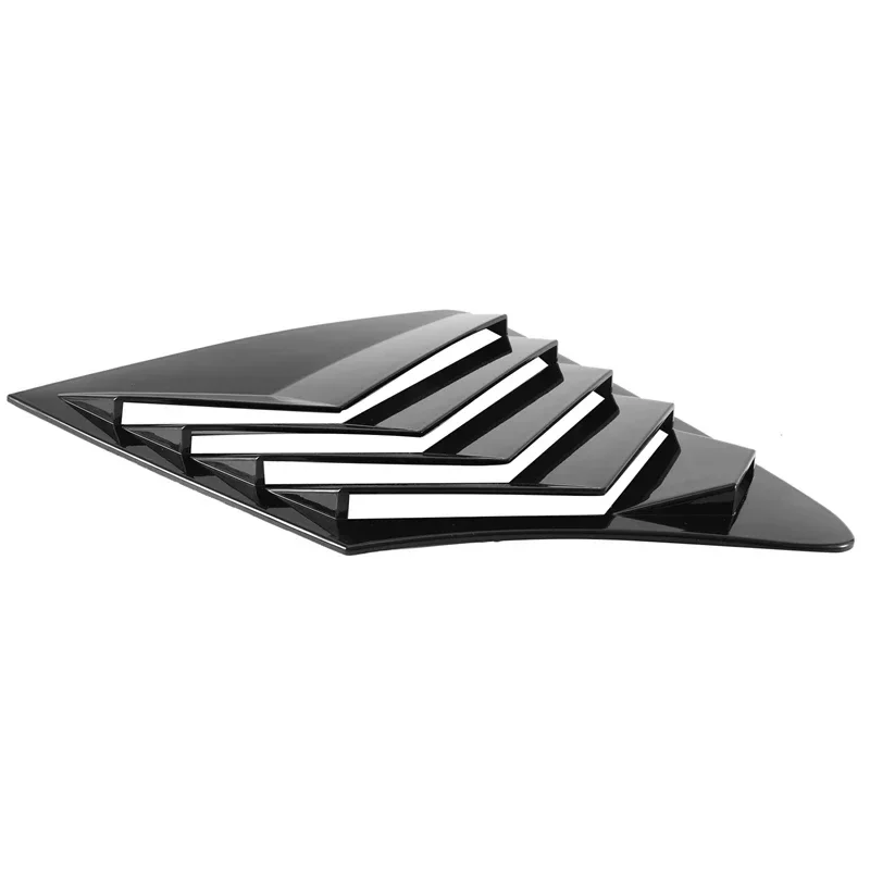 For Nissan Infiniti Q50 2014-2023 Car Rear Window Louver Shutter Cover Side Vent Blinds Trim Sticker ABS Exterior Accessories view 2
