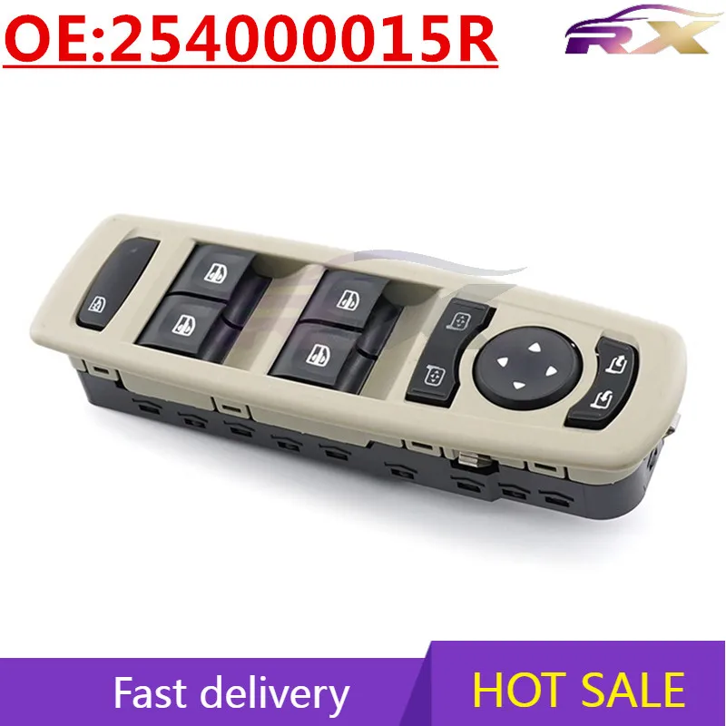 

OEM:254000015R Автоаксессуары Переключатель стеклоподъемника Переключатель управления стеклоподъемником для Renault Megane