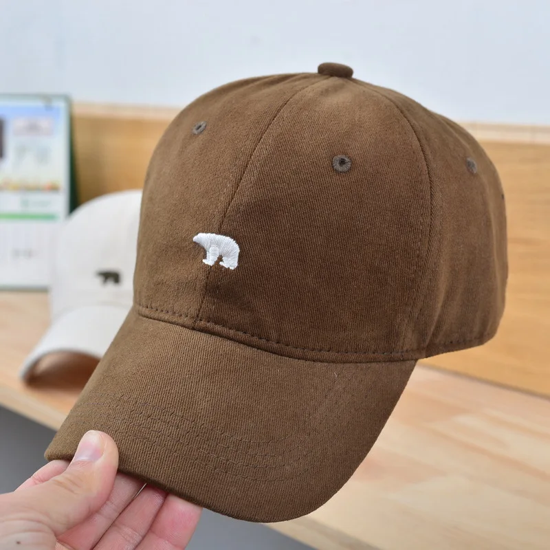 Unisex Cartoon Bear Embroidery Baseball Cap Men Women Soft Cotton Hip Hop Snapback Caps Unisex Sports Dad Trucker Sun Visor Hat