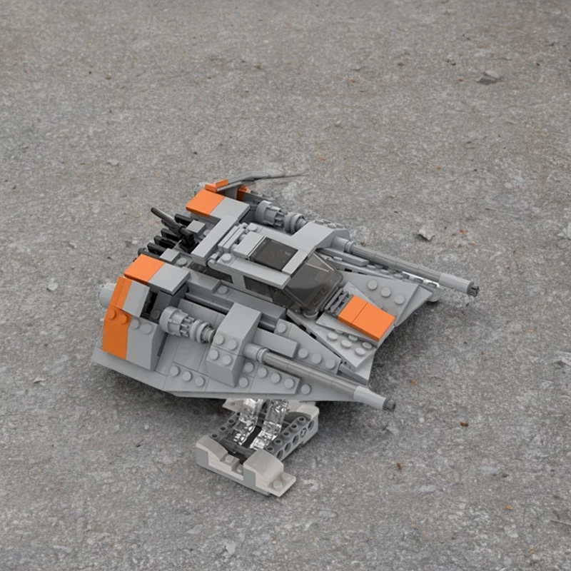453pcs MOC Star Battle T Incom Airspeeder Hoth Rebel Model Building Blocks Architecture DIY Idea Kids Brick Christmas Gift Toy