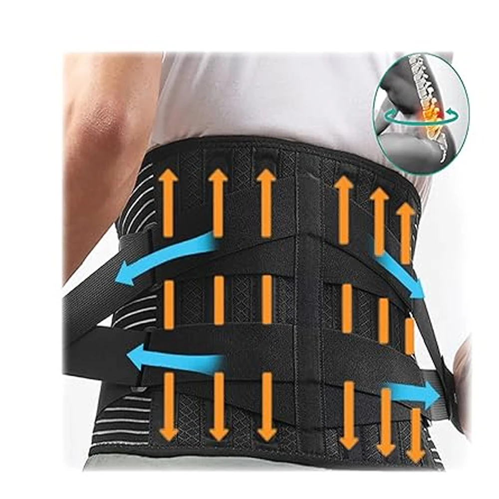 Back Brace for Lower Back Pain,Great for Women Men With Removable Lumbar Pad & Adjustable Support Straps,Waist Belt for Sciatica