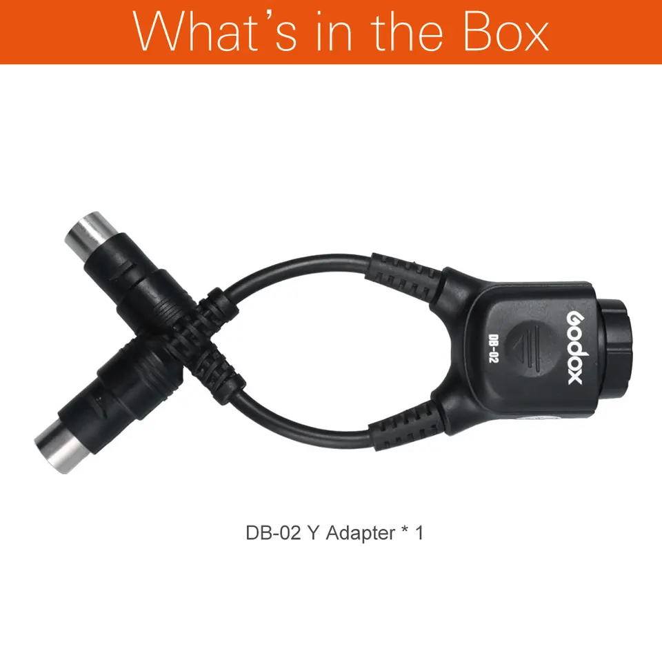 Godox DB-02 Y-Type Cable for PB960 Flash