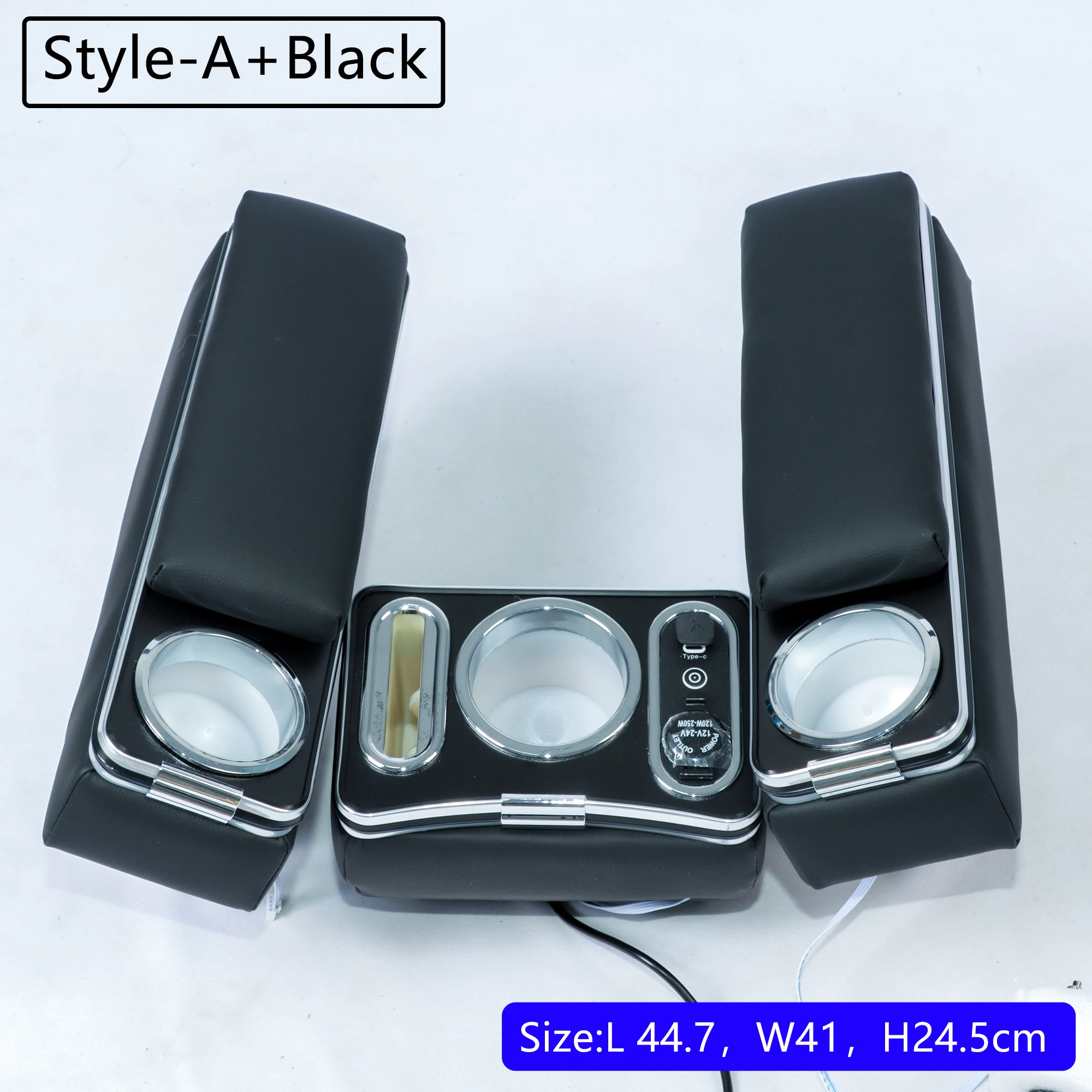For Hiace 200 Armrest Box 3pc Set Storage Box for Hiace Cup Holders Center Console Box