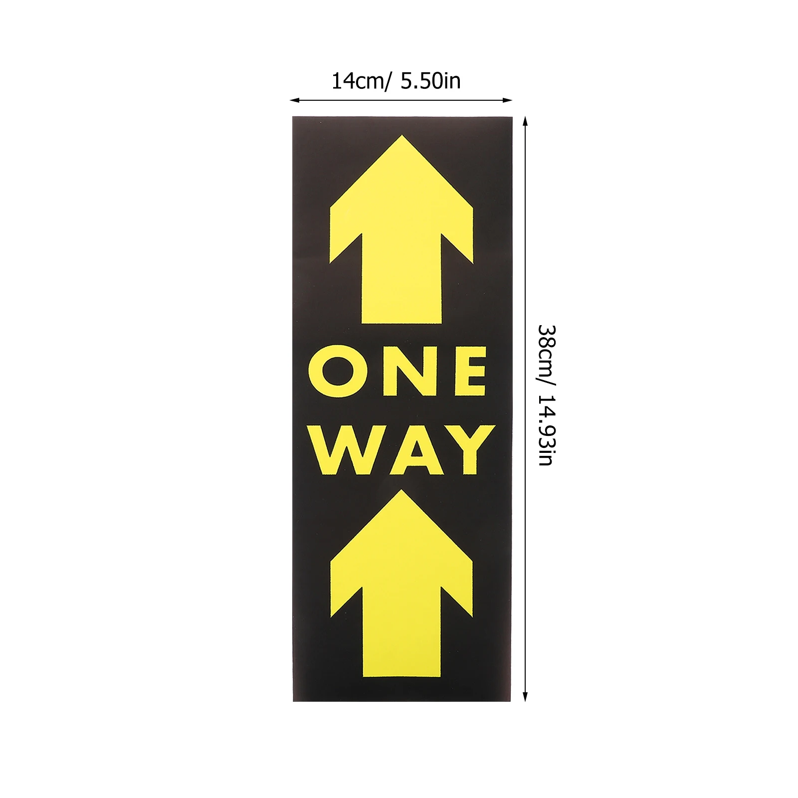 

4Pcs Anti-Epidemic Decals One Way Directional Arrow Sticker Safety Distance Indicator for Public Places Social