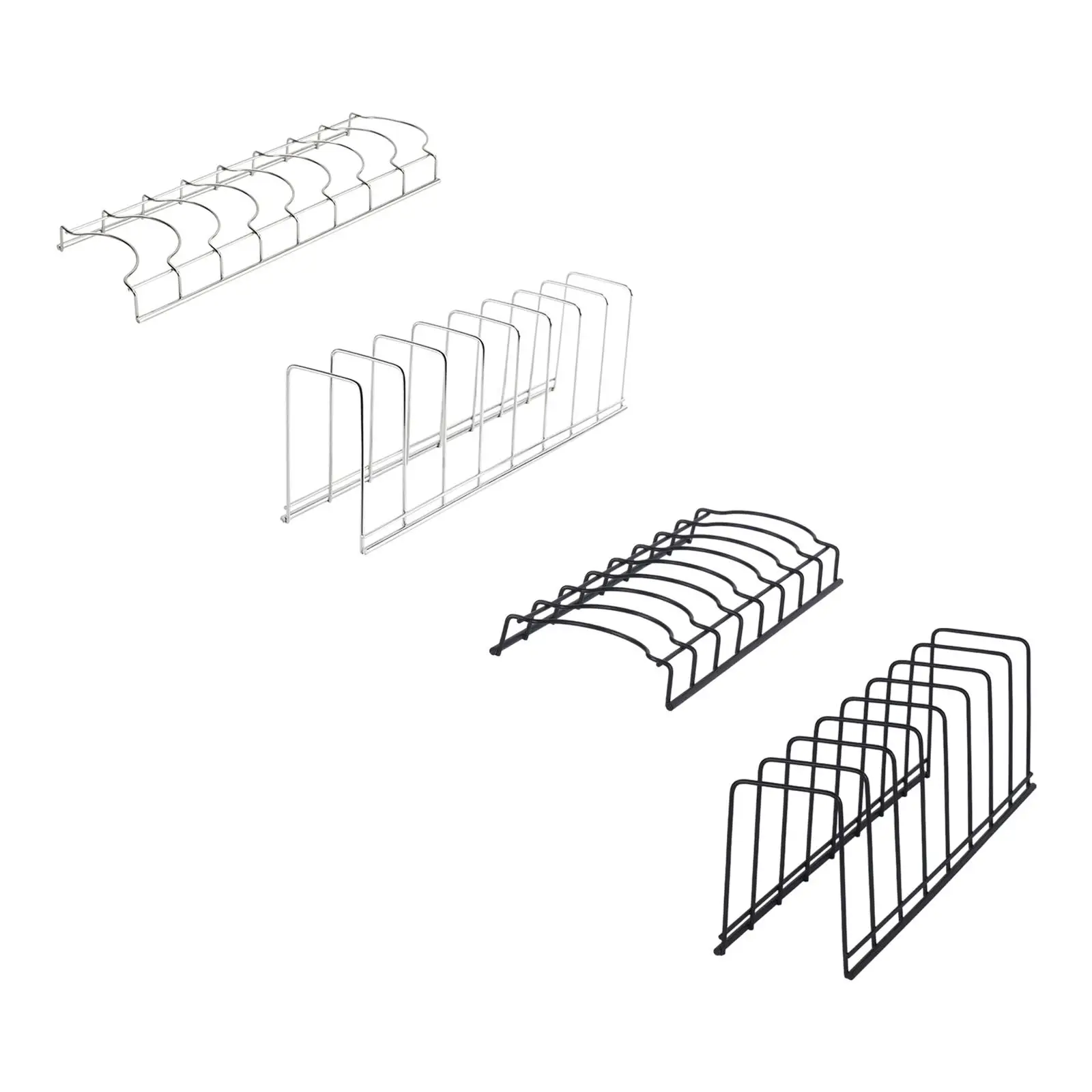 Dish Storage Rack Space Saving Plate Organizer for Kitchen Counter Cafe Home