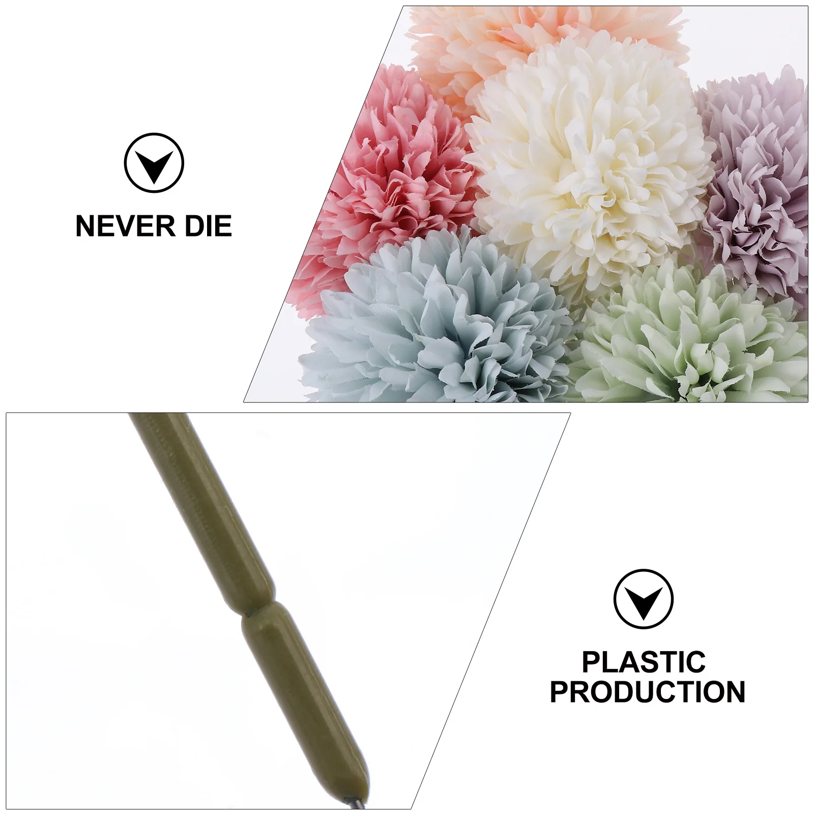 

6 PCS Artificial Flower Tabletop Decoration Bouquet Home Wedding Flowers Bouquets Plastic Bridesmaid Bridal Hyacinth