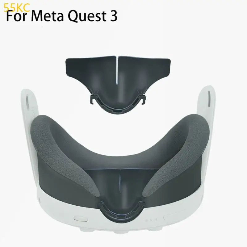55KC Convenient Nose Shield Comfortable Nose Shade Silicone Blocker for MetaQuest 3