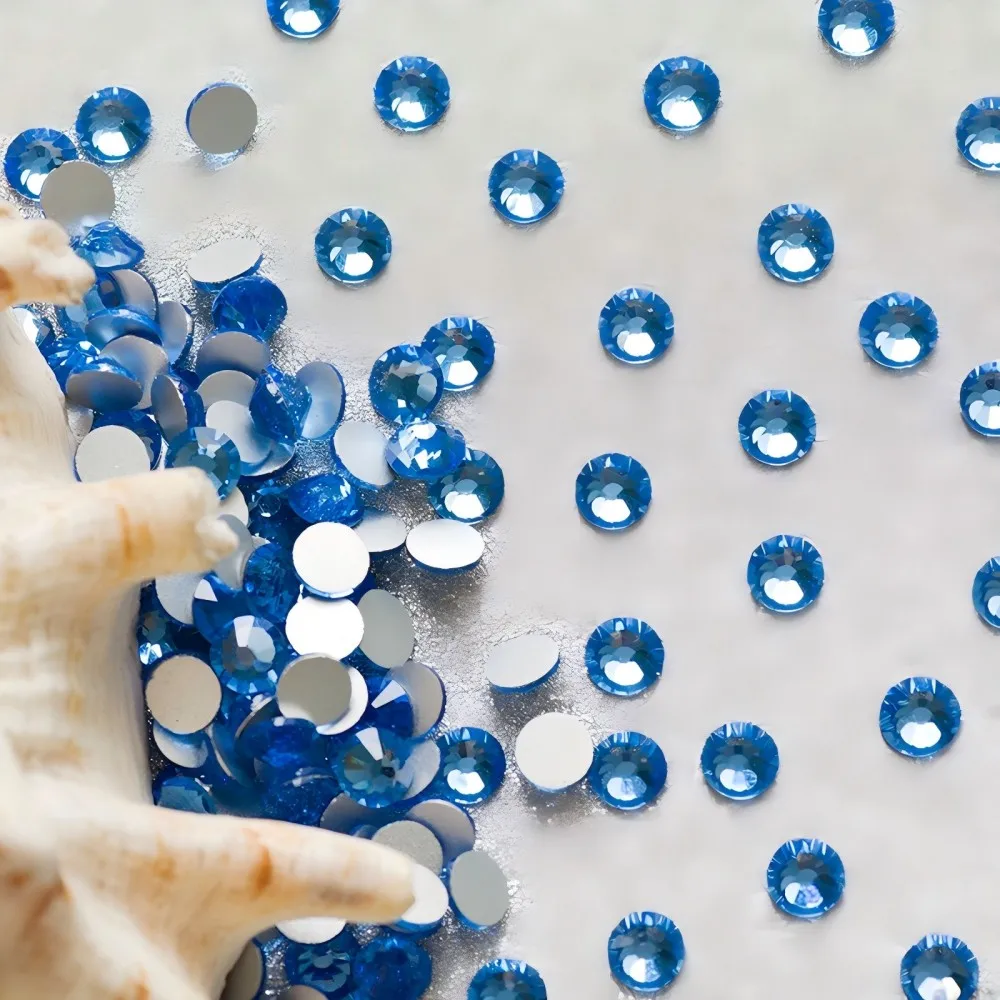 Nicht-Hotfix-Nagelkunst-Strasssteine, Flache Glassteine in Verschiedenen Farben für 3D-Nägel und DIY-Kleidungsdekorationen – Detail 9