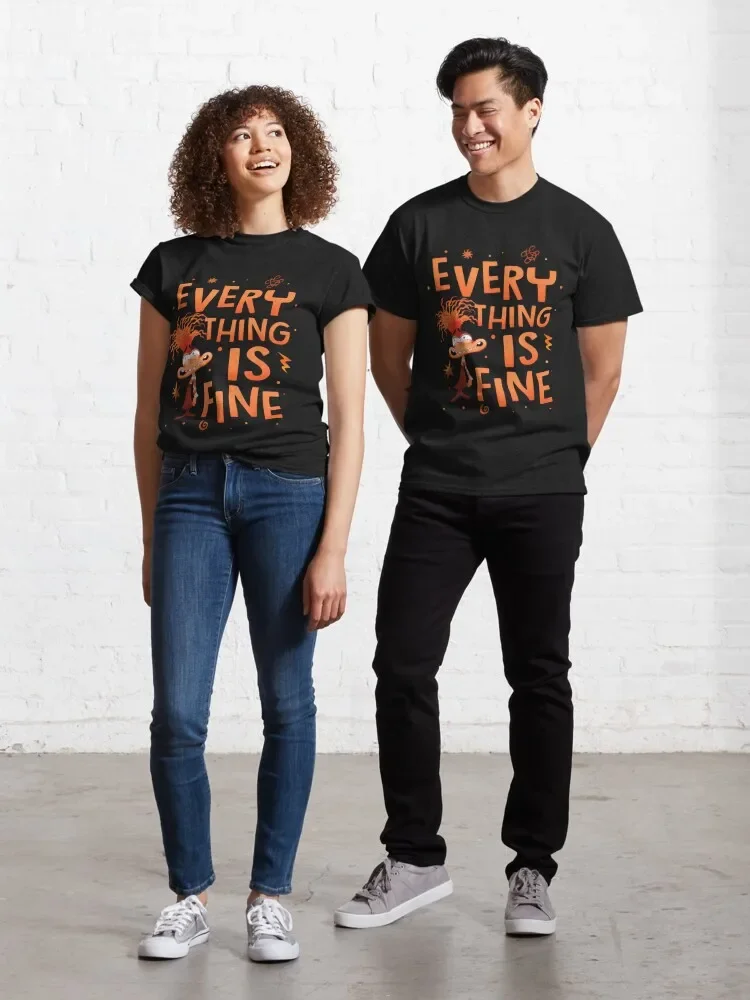 Everything Is Fine Anxiety Inside Out 2 - anxiety inside out Classic T-Shirt