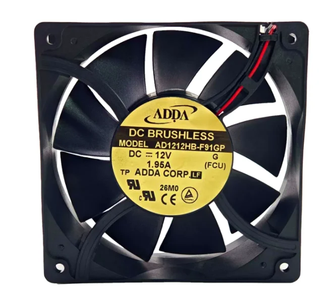 

ADDA AD1212HB-F91GP DC 12V 1.95A 120x120x38mm 2-Wire Server Cooling Fan