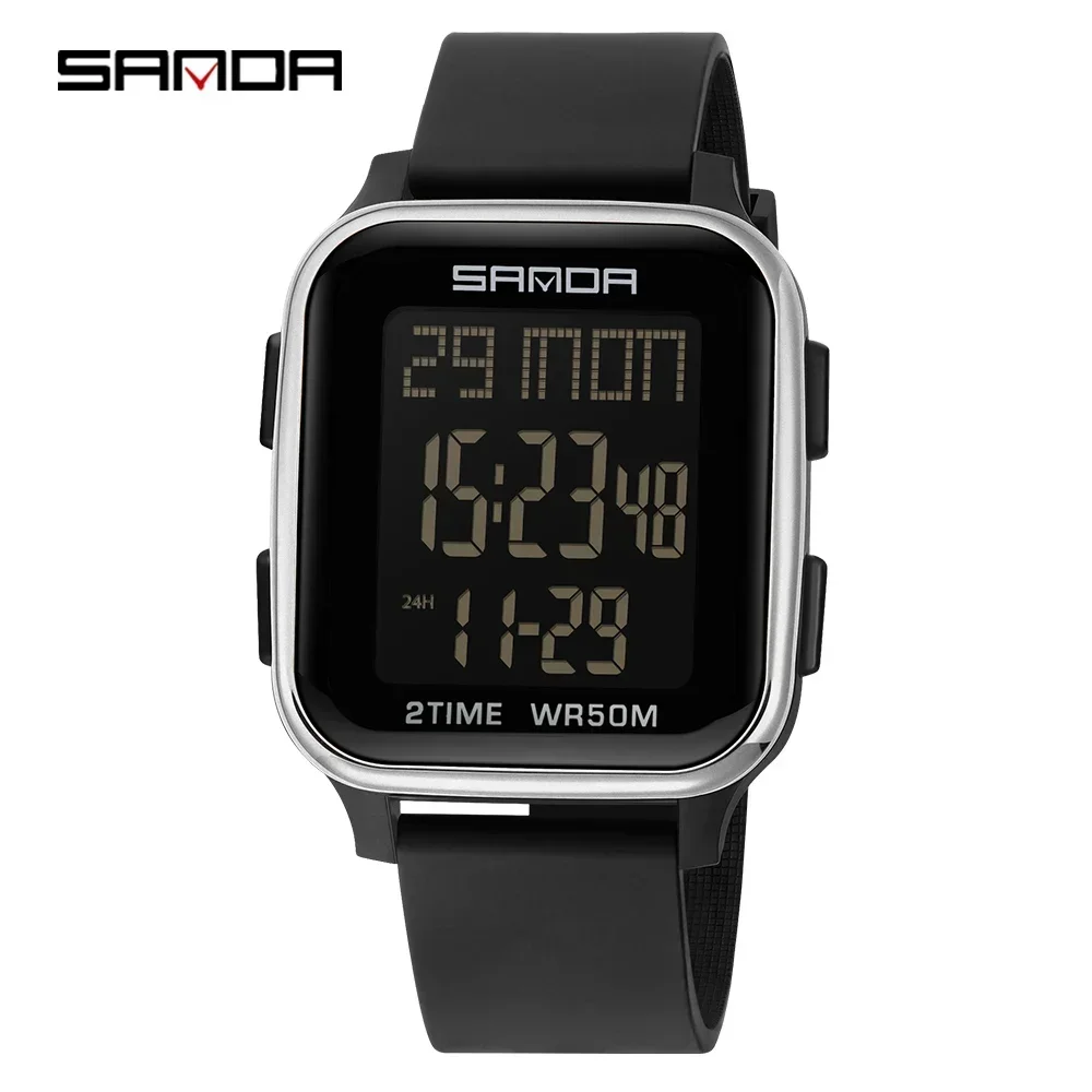 

SANDA 6211 Waterproof Men's and Women's Form Display Electronic Watch Electronic Watch Student Fashion Trend Multi functional