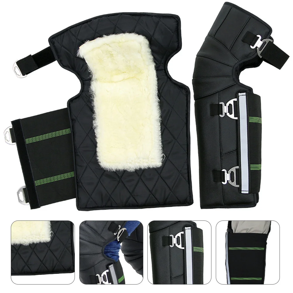

1Pair Outdoor Knee Protector Windproof Thermal Knee Braces for Motorcycle Cycling Skiing Cold Wet Conditions Flexible
