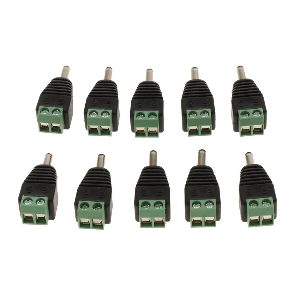 10er Pack Monitor Gleichstromst ecker grüne Buchse 3,5x1,3 5V Strom versorgung Stecker Schweißen