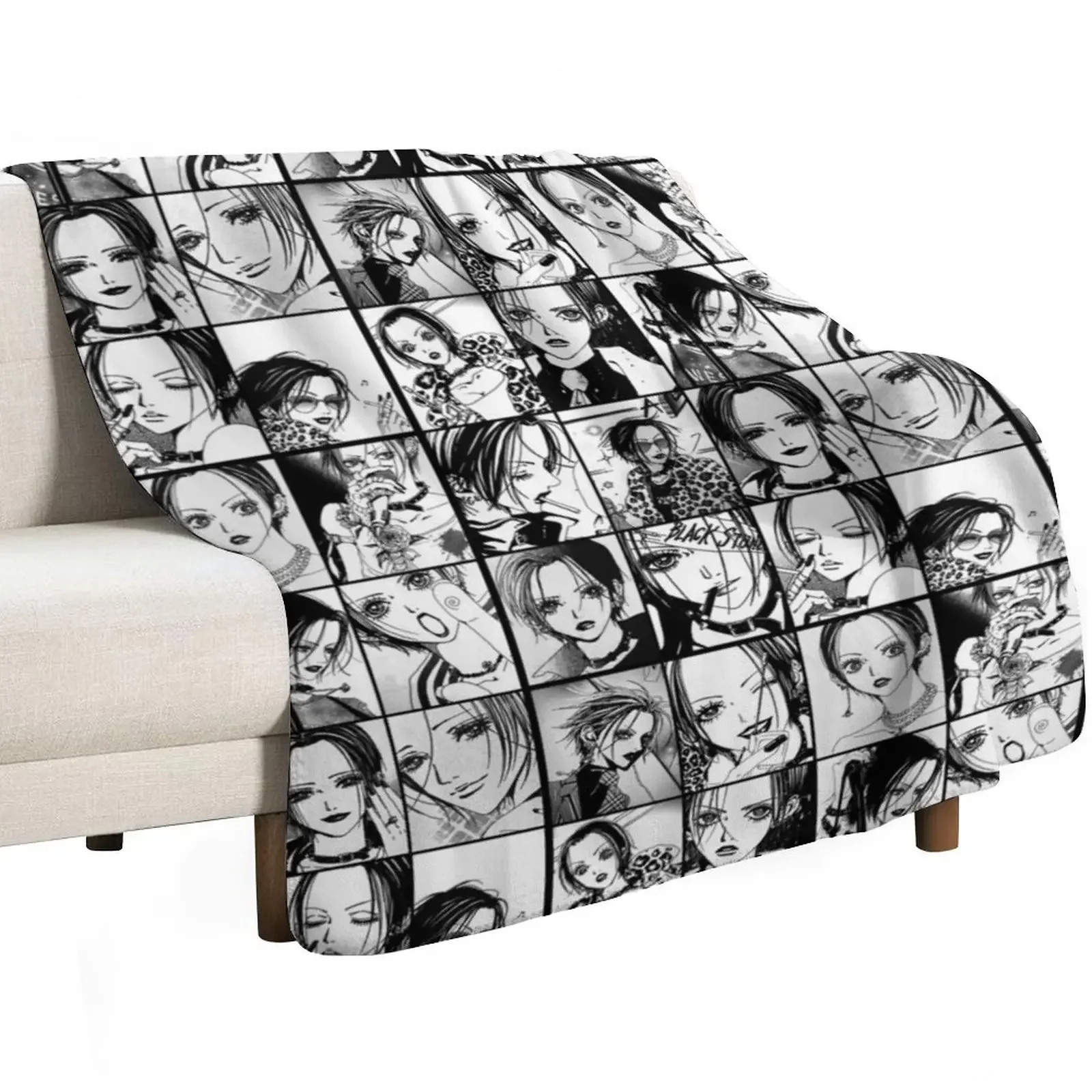 Nana Osaki Manga Panel collage 2 Throw Blanket Nap Thermal For Baby Bed warm for winter Fashion Sofas Blankets