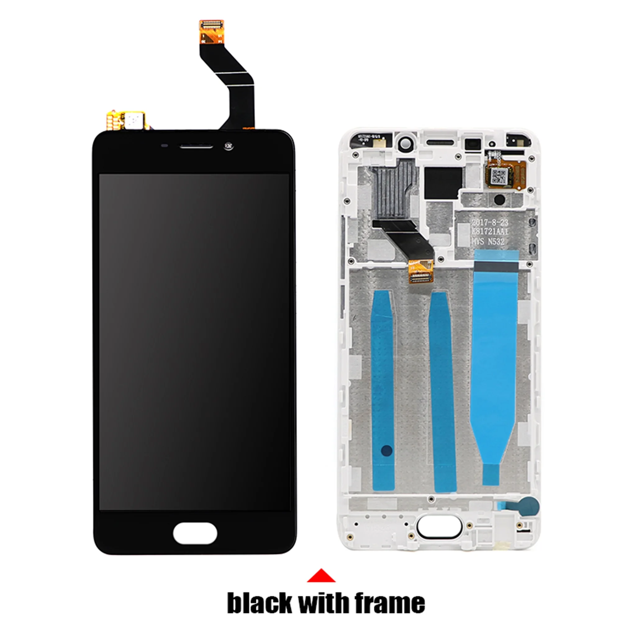 For Meizu M6 Note LCD Display Screen Touch Digitizer Assembly For 5.5 inch Meizu Note 6 M721H M721Q M721W With Frame