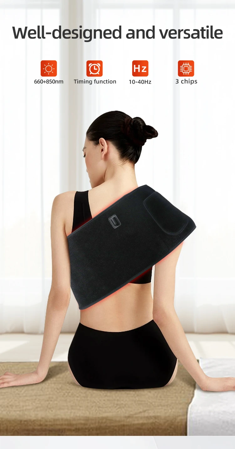 

LED Red Belt Suitable for Multiple Situations, 3-in-1 Red light Chip, Well-designed and Versatile, Double Spectrum skin care