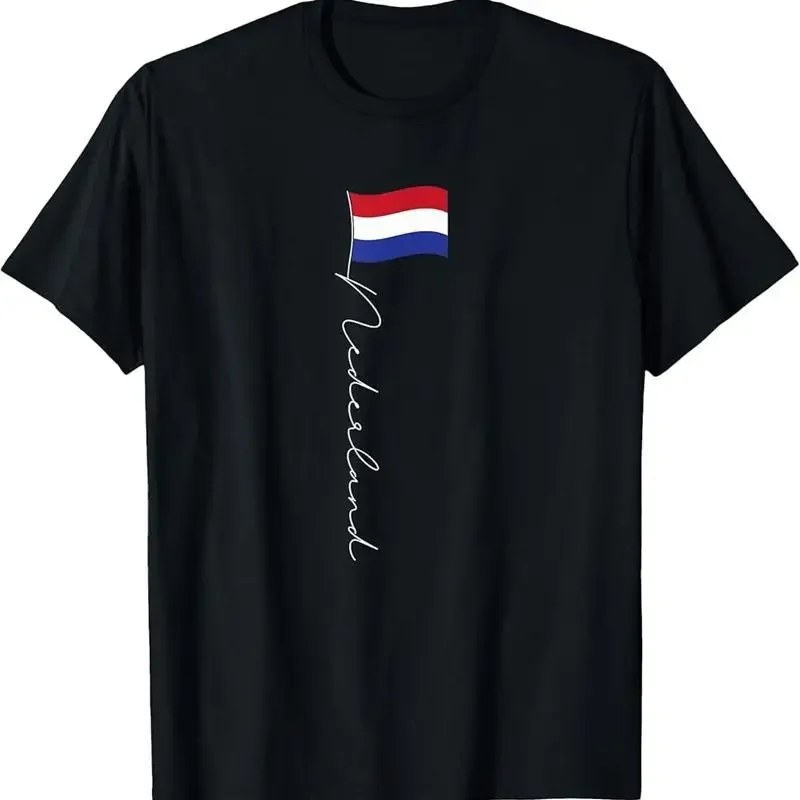 Netherlands Signature Flag Pole Patriotic Dutch T Shirt